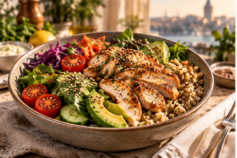 Fresh colourful bowl